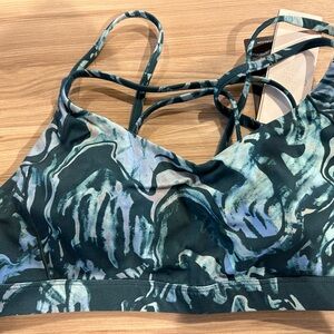 Calia Women's Sports Bra in Blue and Green